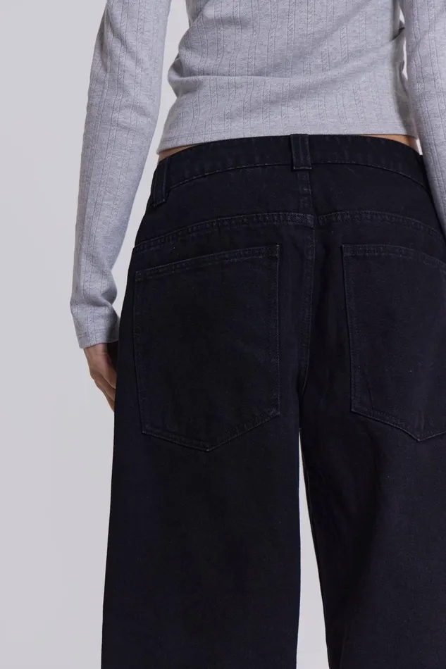 Jaded London Solid Black Colossus Jeans Women Jeans