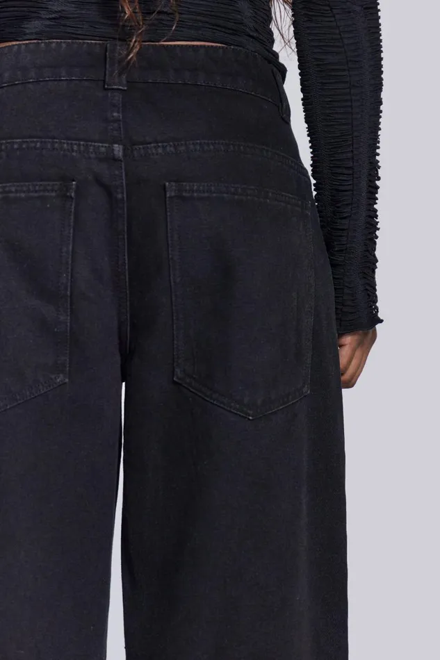 Jaded London Solid Black Colossus Jeans Women Jeans