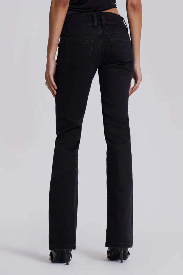 Jaded London Solid Black Thirteen Jeans Women Jeans