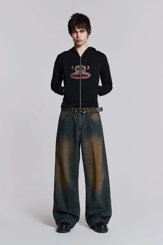 Jaded London Starry Eyed Julius Hoodie Men Hoodies and Sweatshirts