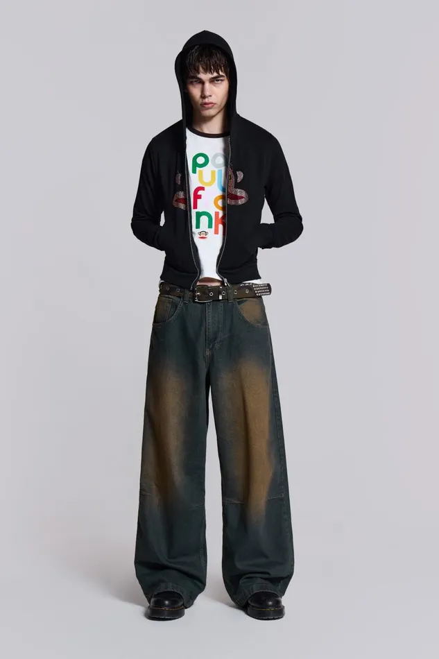 Jaded London Starry Eyed Julius Hoodie Men Hoodies and Sweatshirts