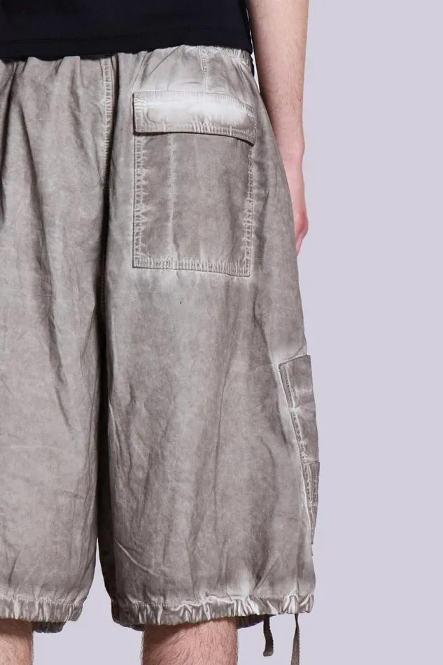 Jaded London Stone Oil Wash Parachute Shorts Men Parachute Pants