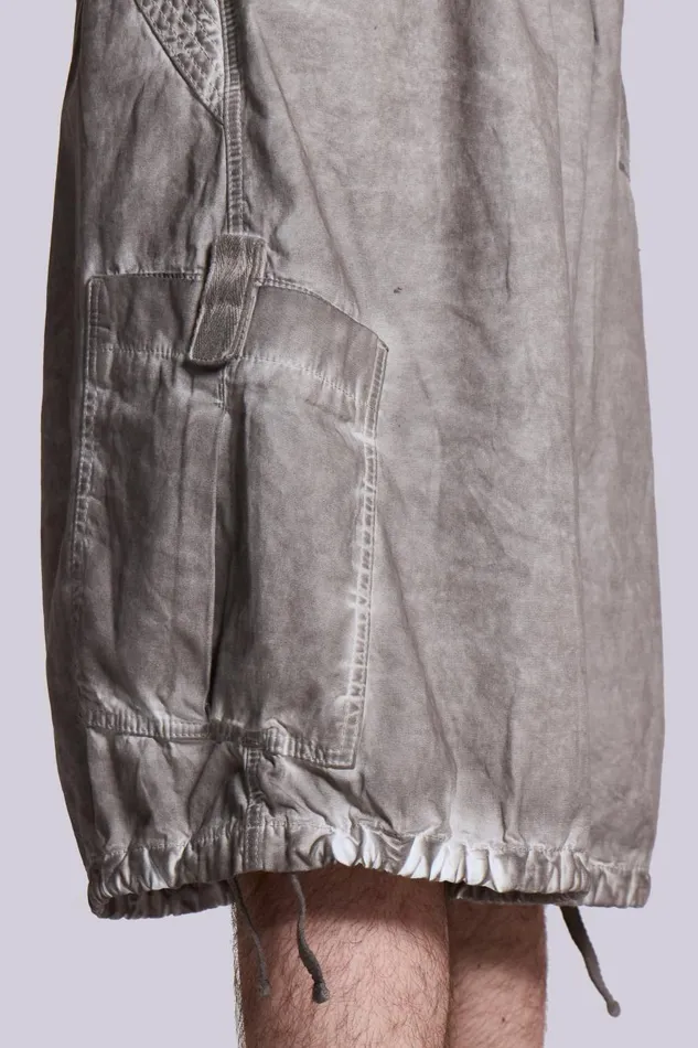 Jaded London Stone Oil Wash Parachute Shorts Men Parachute Pants
