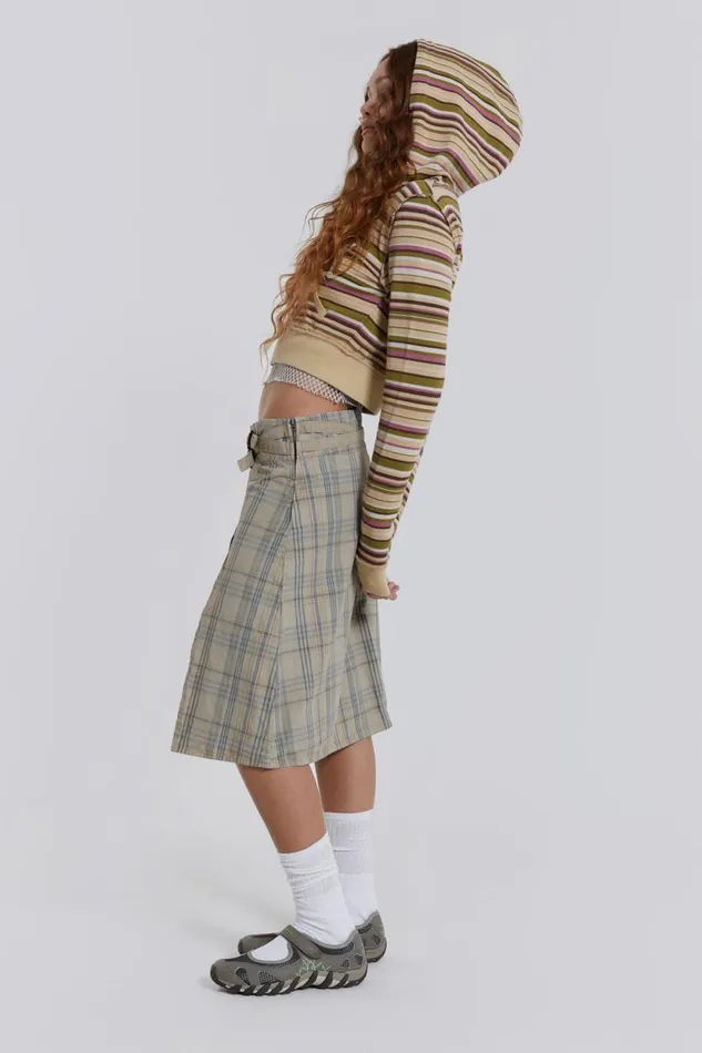 Jaded London Stripe Crest Hoodie Women Hoodies and Sweatshirts