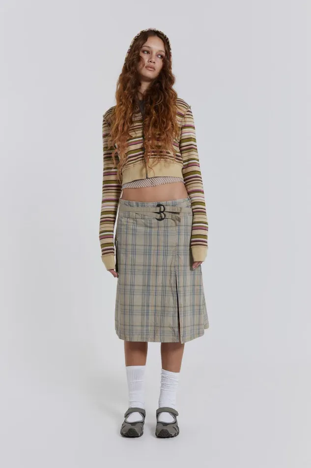 Jaded London Stripe Crest Hoodie Women Hoodies and Sweatshirts