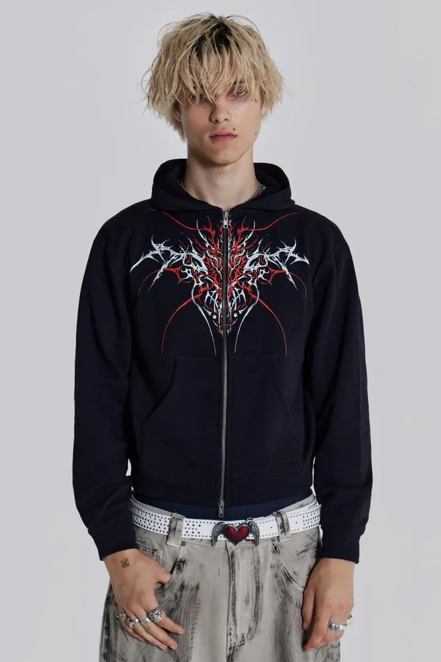 Jaded London Tattoo Placement Hoodie Men Hoodies and Sweatshirts