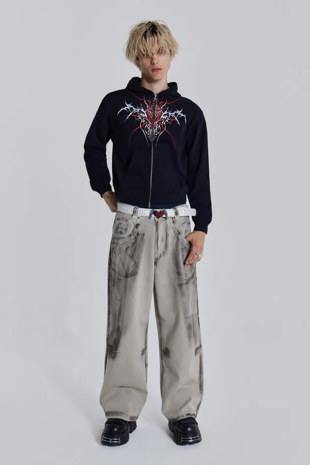 Jaded London Tattoo Placement Hoodie Men Hoodies and Sweatshirts