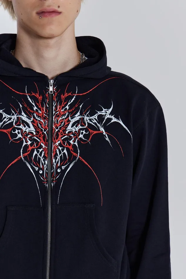 Jaded London Tattoo Placement Hoodie Men Hoodies and Sweatshirts