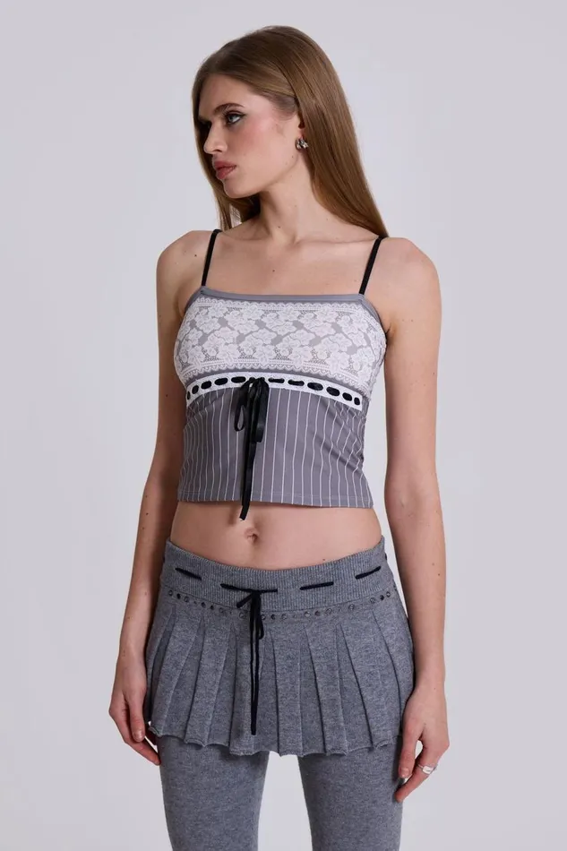 Jaded London Thursday Pinstripe Cami Top Women Bandeau Tops