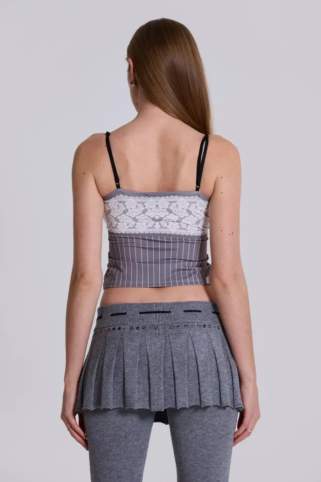 Jaded London Thursday Pinstripe Cami Top Women Bandeau Tops