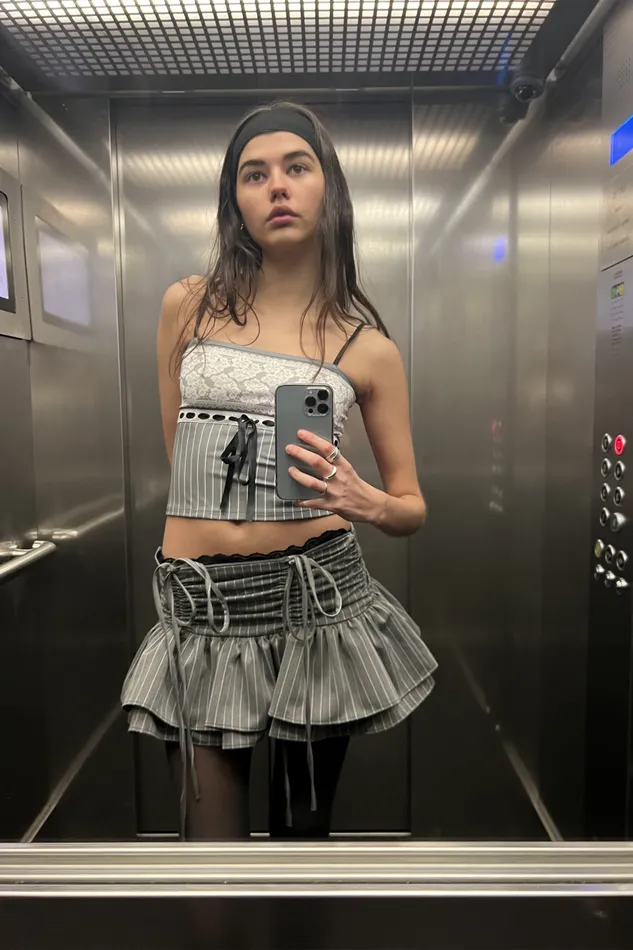 Jaded London Thursday Pinstripe Cami Top Women Bandeau Tops