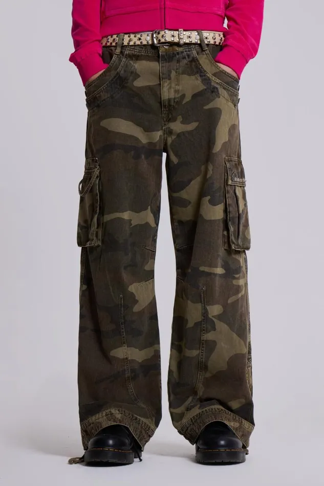 Jaded London Trooper Camo Cargo Pant Women Trousers and Pants