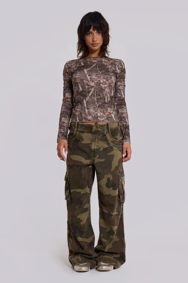 Jaded London Trooper Camo Cargo Pant Women Trousers and Pants