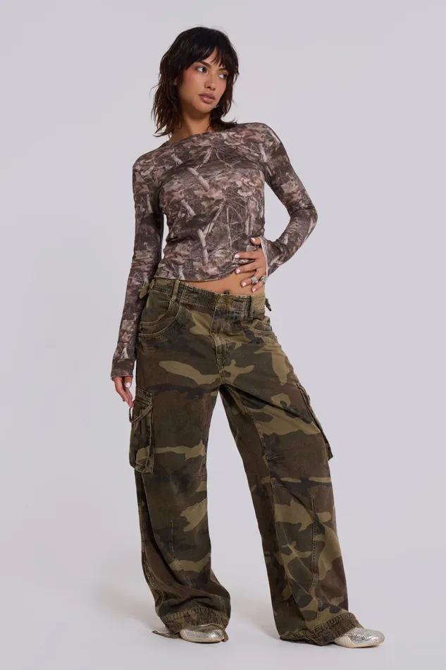 Jaded London Trooper Camo Cargo Pant Women Trousers and Pants