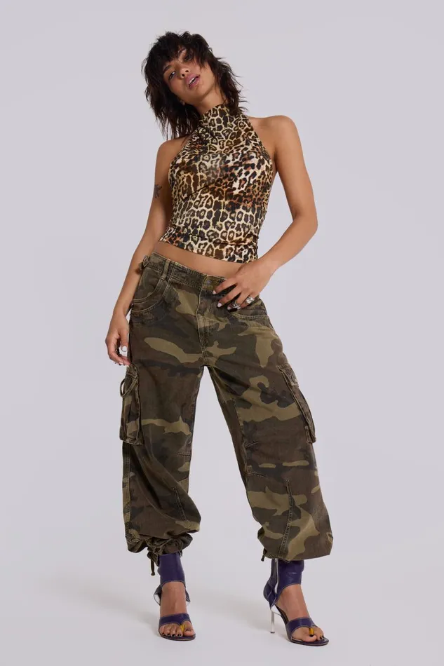 Jaded London Trooper Camo Cargo Pant Women Trousers and Pants