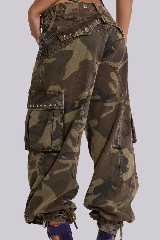 Jaded London Trooper Camo Cargo Pant Women Trousers and Pants