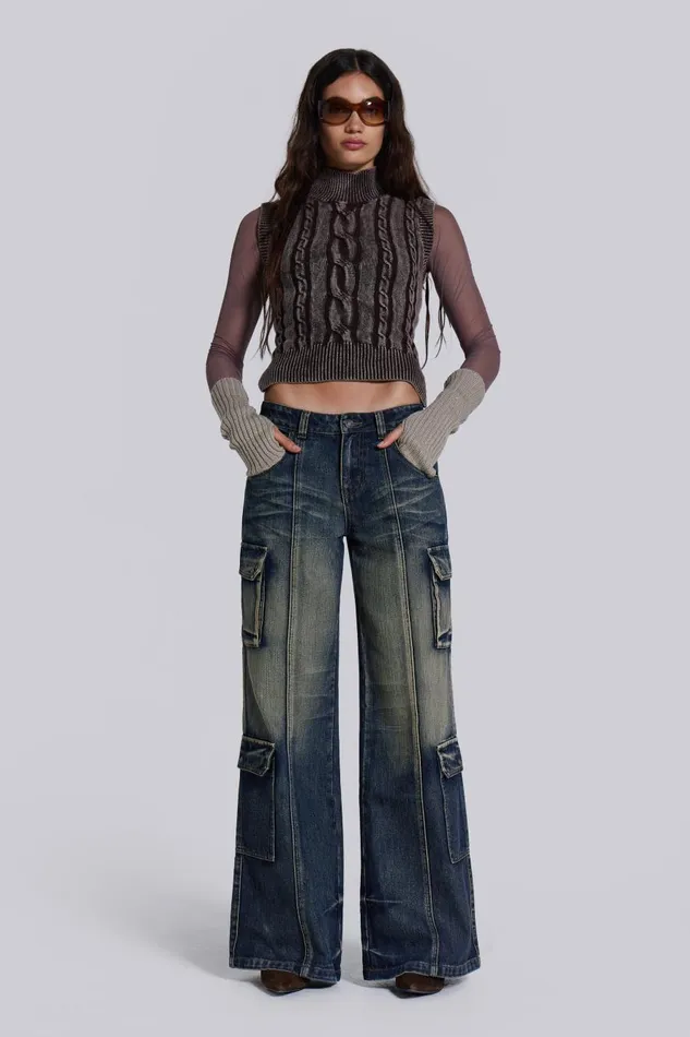 Jaded London Tundra Cargo Jeans Women Jeans