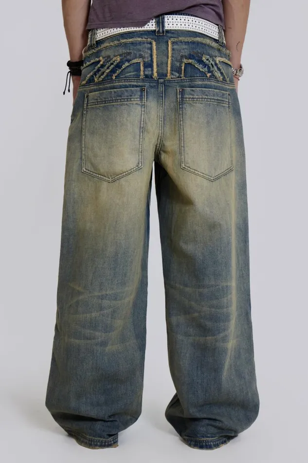 Jaded London Union Jack Low Rise Colossus Jeans Men Colossus Jeans