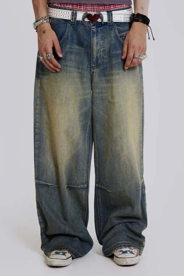 Jaded London Union Jack Low Rise Colossus Jeans Men Colossus Jeans