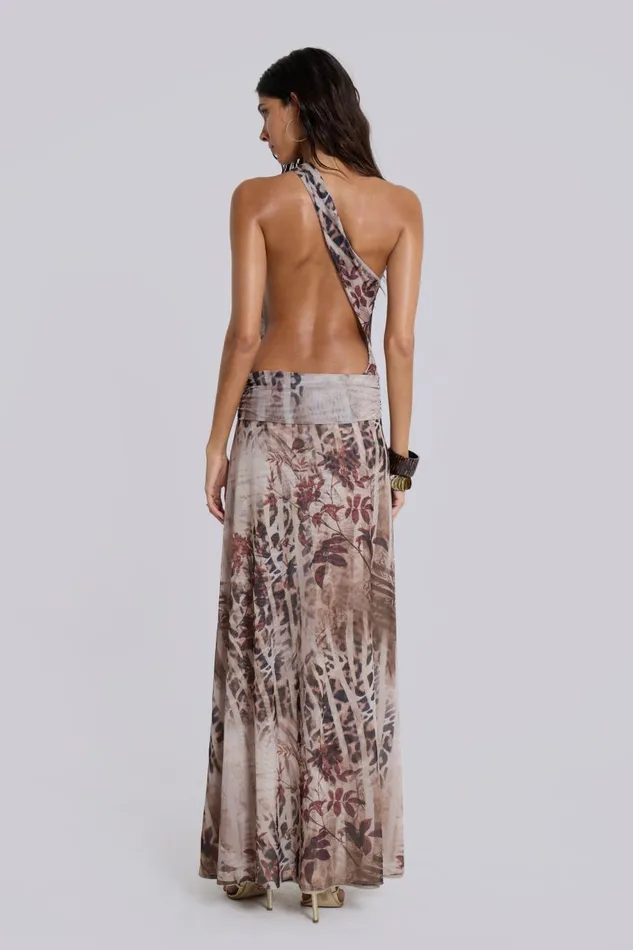 Jaded London Valentina Asymmetric Cut Out Maxi Dress Women Maxi Dresses