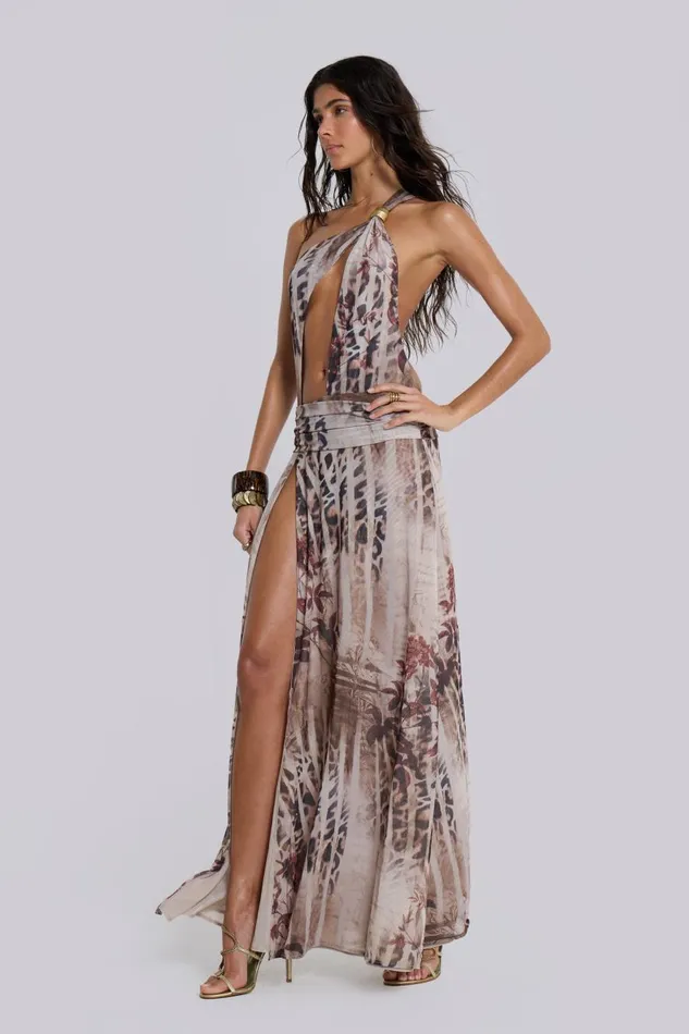 Jaded London Valentina Asymmetric Cut Out Maxi Dress Women Maxi Dresses