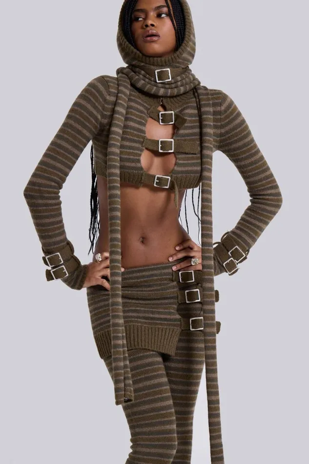 Jaded London Veda Knitted Top Women CoOrds
