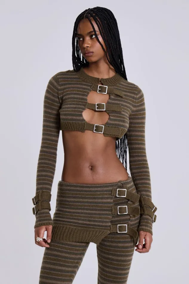 Jaded London Veda Knitted Top Women CoOrds