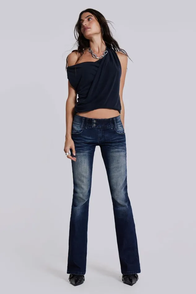 Jaded London Vintage Blue Thirteen Jeans Women Jeans