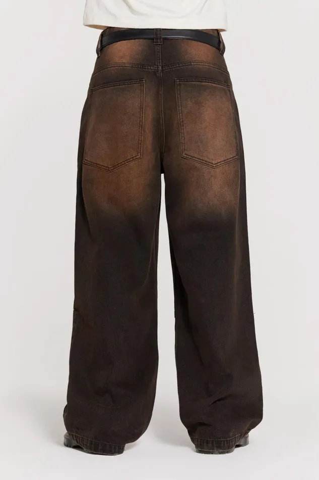 Jaded London Vintage Brown Colossus Jeans Men Colossus Jeans