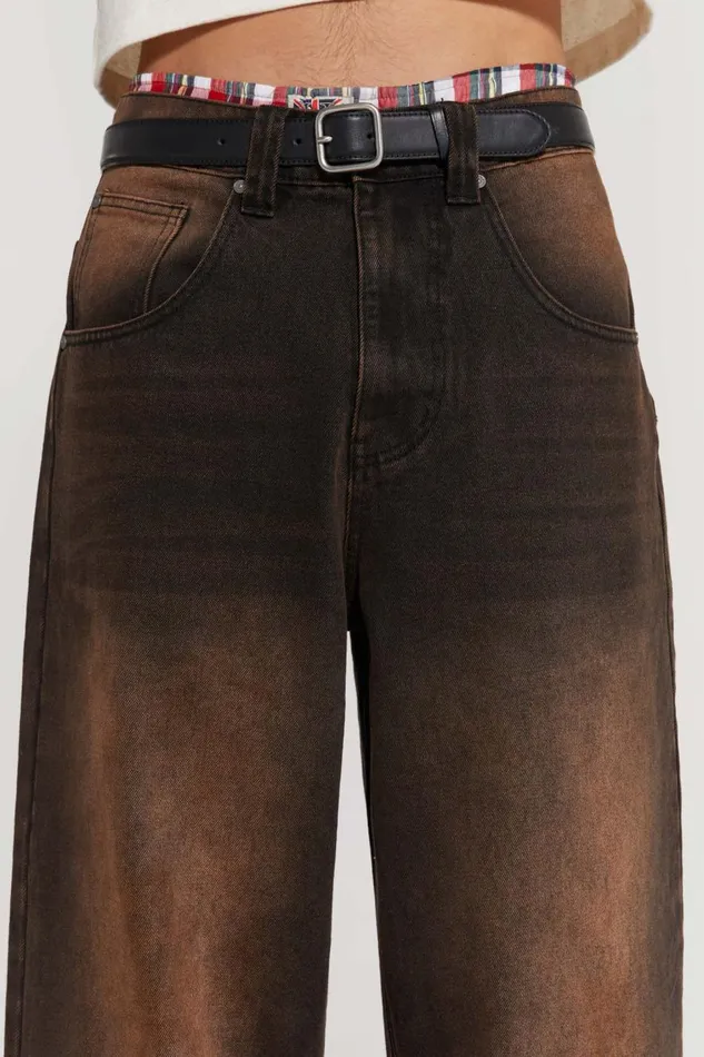 Jaded London Vintage Brown Colossus Jeans Men Colossus Jeans
