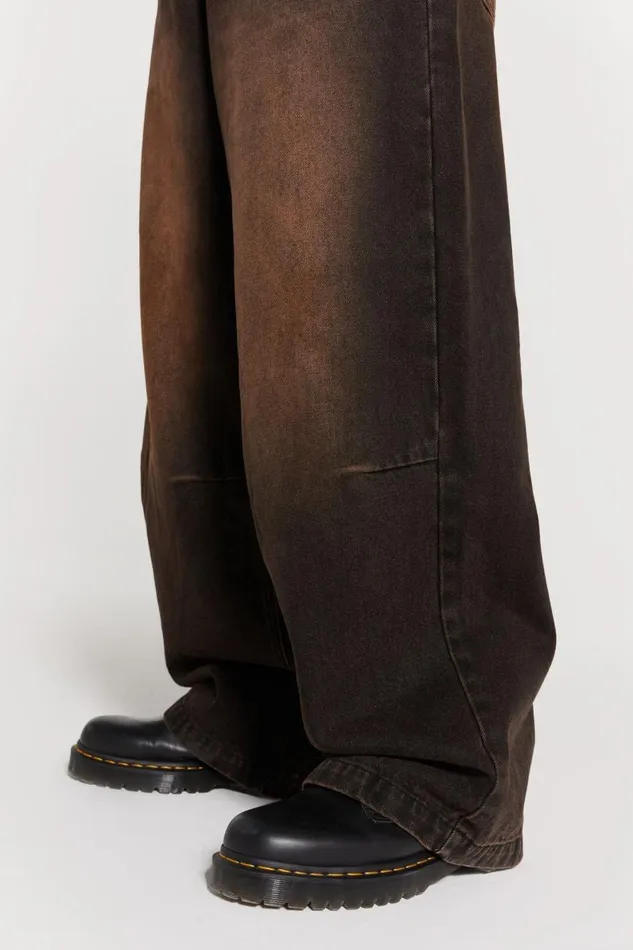 Jaded London Vintage Brown Colossus Jeans Men Colossus Jeans