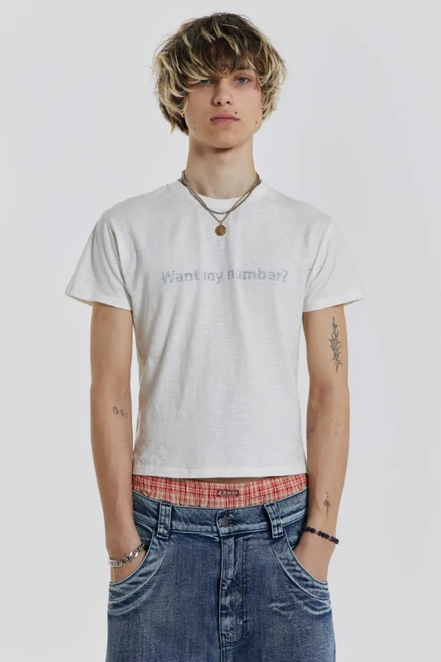 Jaded London Want My Number Tee Men TShirts and Vests