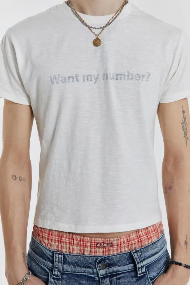 Jaded London Want My Number Tee Men TShirts and Vests