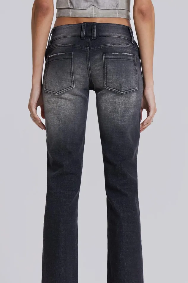 Jaded London Washed Black Thirteen Jeans Women Jeans