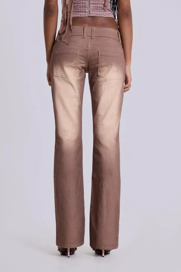 Jaded London Washed Dirty Mauve Thirteen Jeans Women Jeans