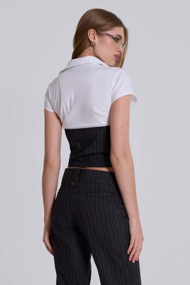 Jaded London Wednesday Corset Shirt Women CoOrds