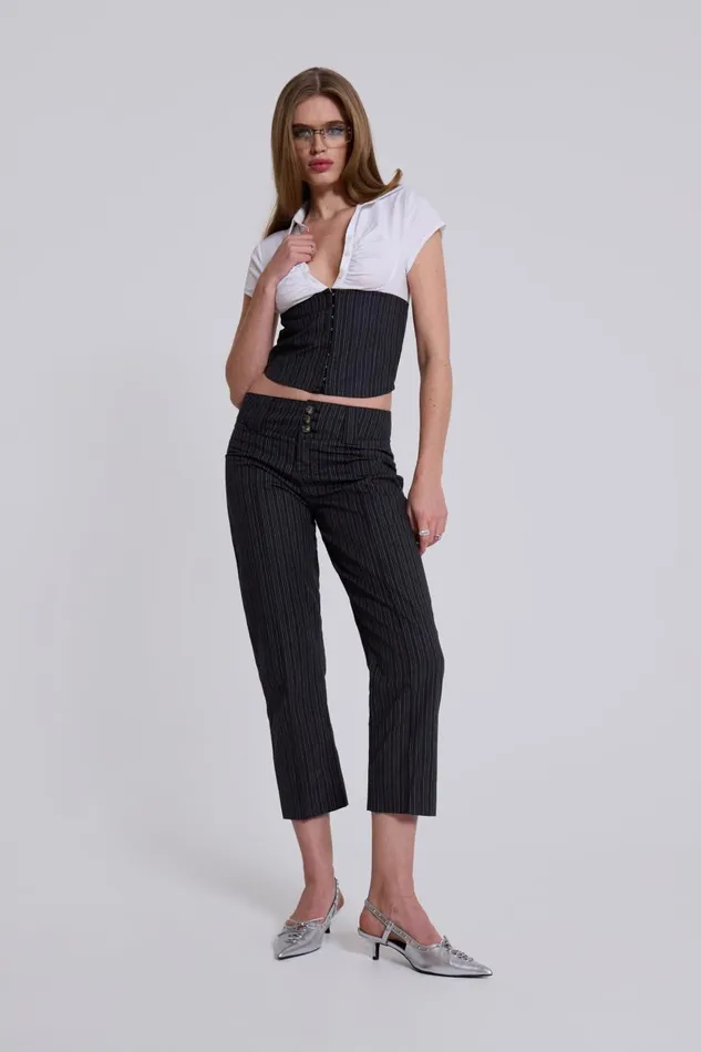 Jaded London Wednesday Corset Shirt Women CoOrds