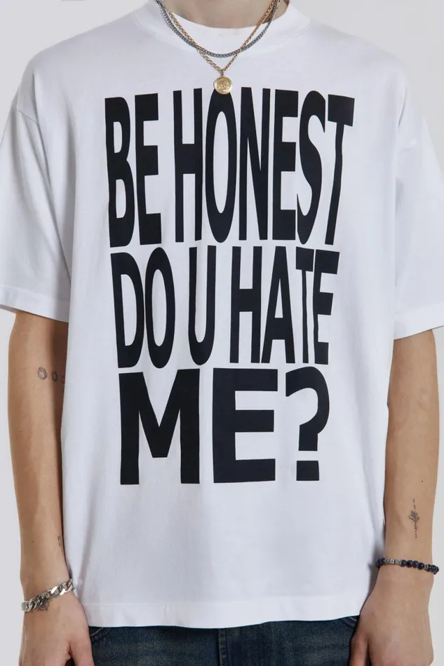 Jaded London White Honesty Oversized Tshirt Men TShirts and Vests Jaded London White Honesty Oversized Tshirt Men TShirts and Vests