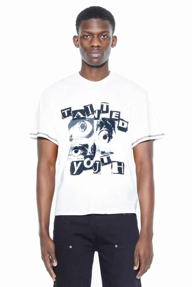 Jaded London White Tainted Youth Tshirt Men TShirts and Vests