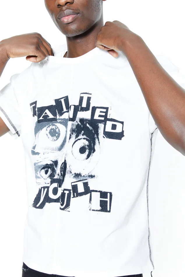 Jaded London White Tainted Youth Tshirt Men TShirts and Vests