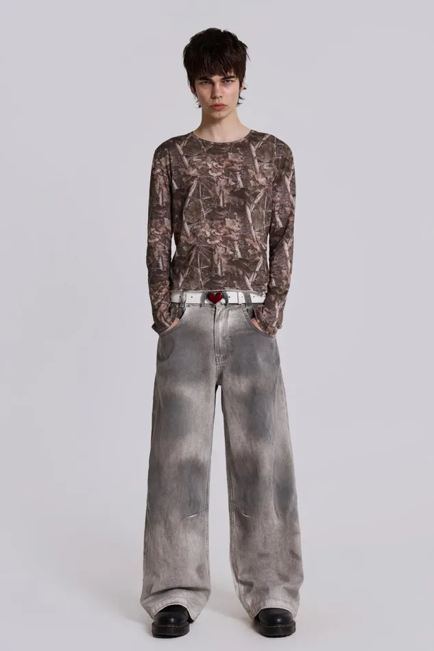 Jaded London Woodland Long Sleeve Men TShirts and Vests