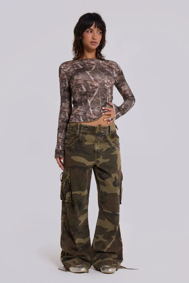 Jaded London Woodland Long Sleeve Men TShirts and Vests
