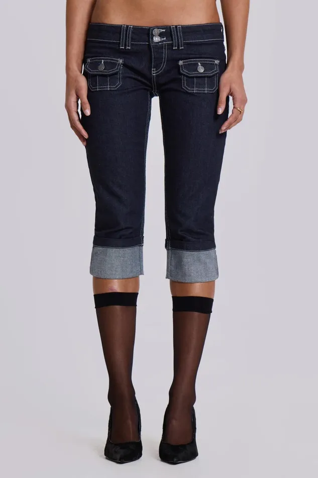 Jaded London Zahra Denim Capri Women Jeans