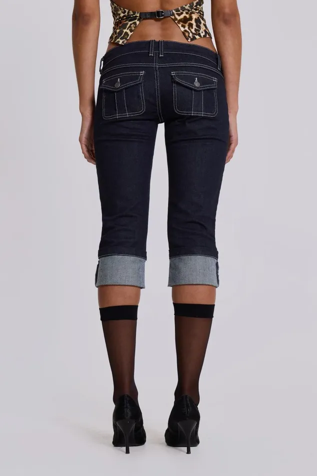 Jaded London Zahra Denim Capri Women Jeans