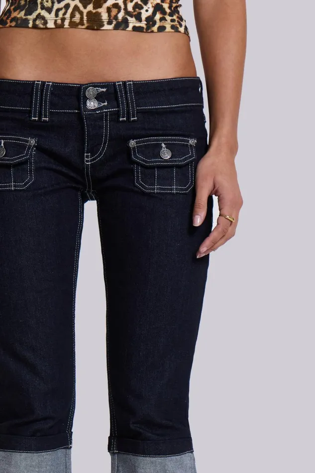 Jaded London Zahra Denim Capri Women Jeans
