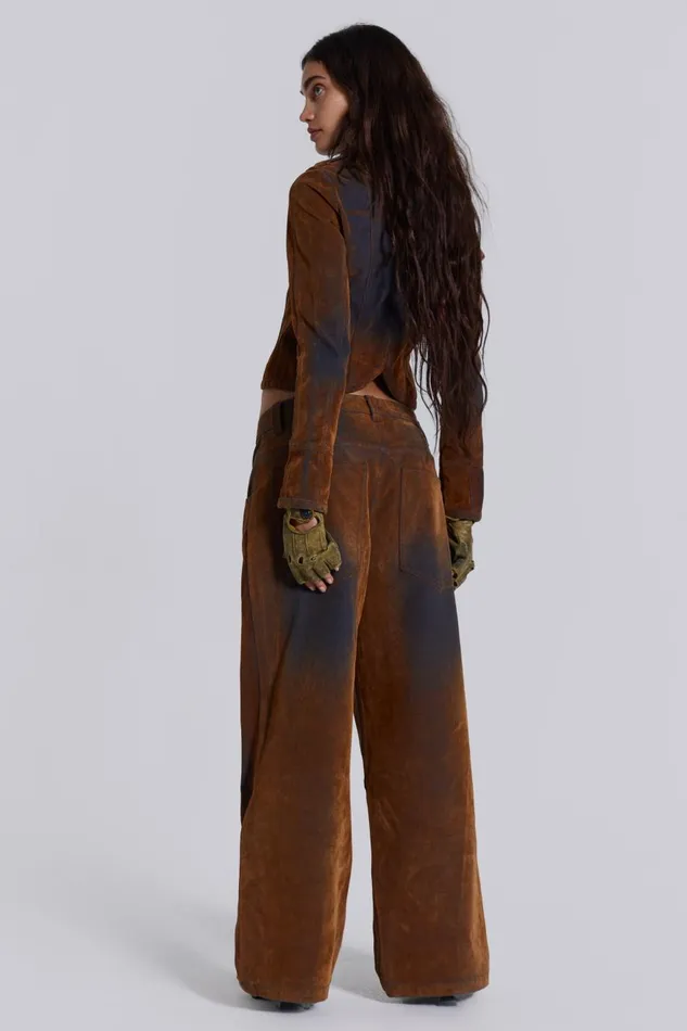 Jaded London Zebe Velvet Touch Jeans Women CoOrds