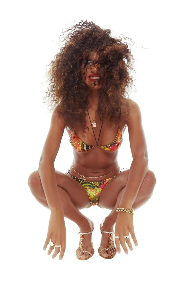 Jaded London Zebra Hibiscus Micro Bikini Bottoms Women Bikini Bottoms