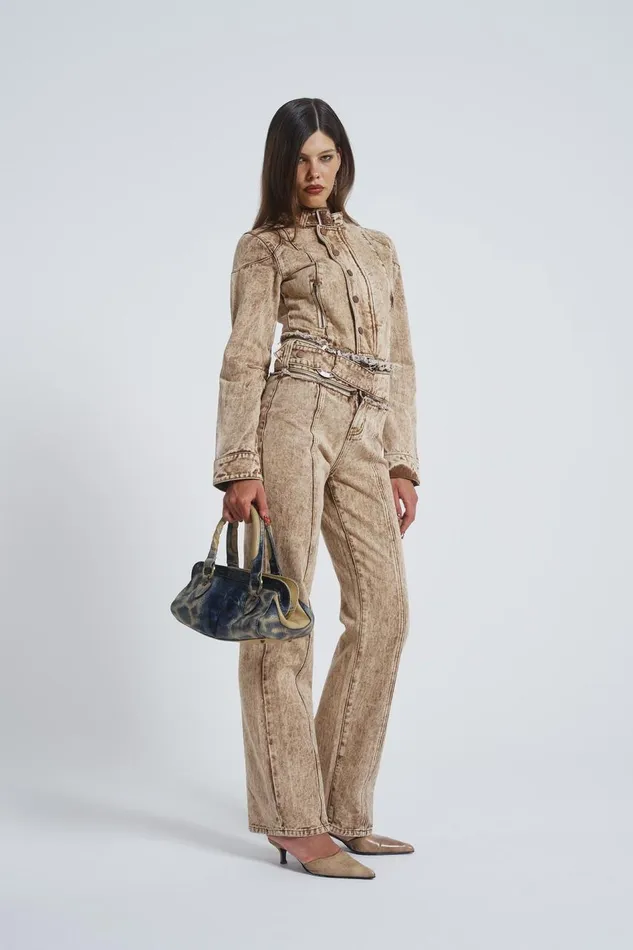 Jaded London Zip Off Denim Jumpsuit Women Denim Jackets