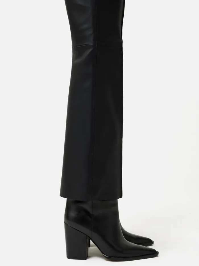 Jigsaw Abby Leather Trouser Black Women Leather