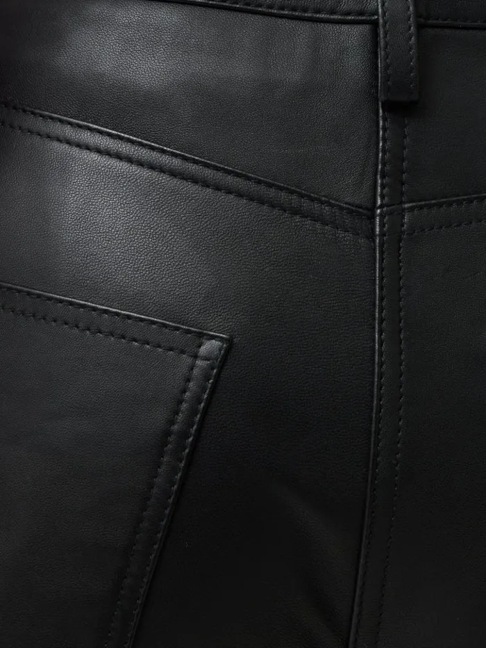 Jigsaw Abby Leather Trouser Black Women Leather
